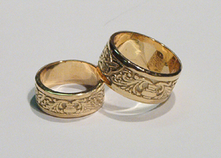 Gold Tree of Life Rings 